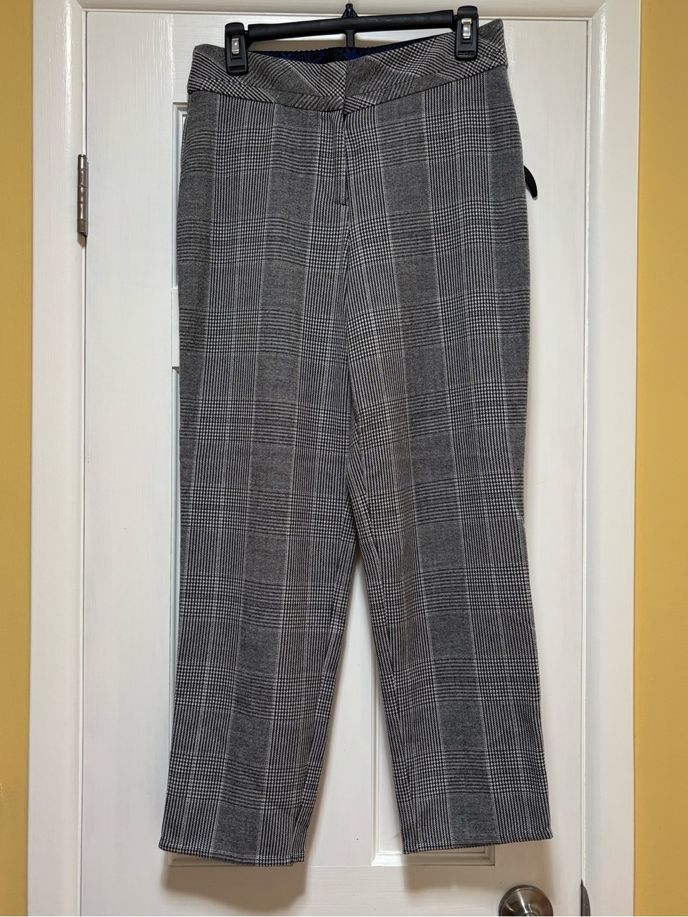 Gray Plaid Dress Pants - Classic Tailored Fit